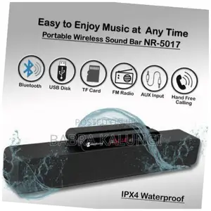Photo - Nelw Rixing Bluetooth 5.0 TWS Soundbar X_ Bass Speakers