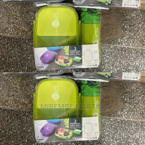 Plastic Lunch Box With Bottle