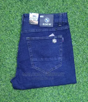 Photo - Classic Men Plain Blue Jeans