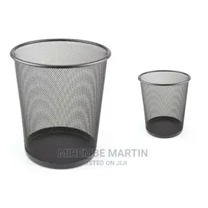 Metallic Portable Trash Can