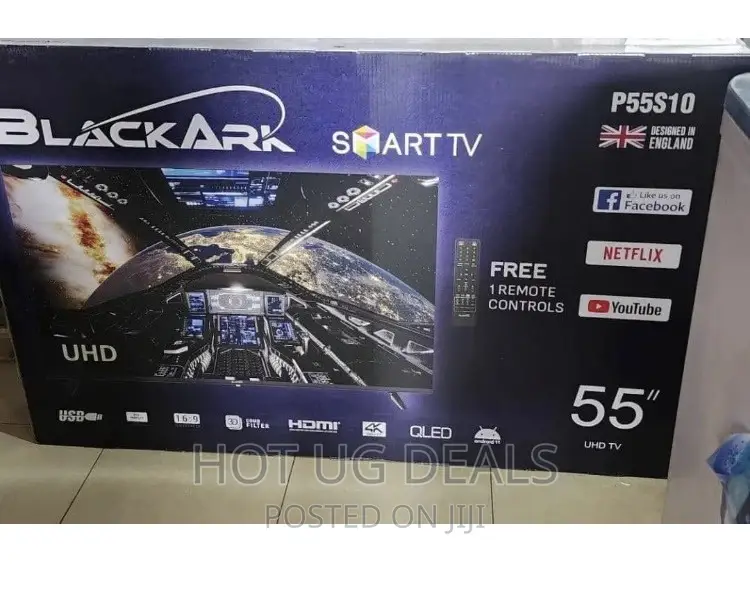 Black Ark 55" Inch UD LED Smart Frameless TV- Black