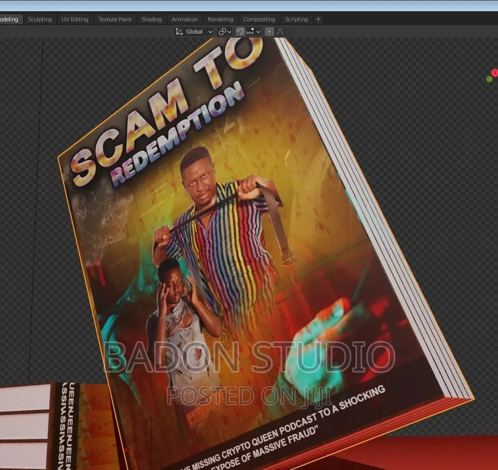 3D Book Cover Design.
