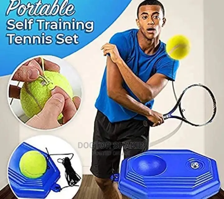 Portable Self Training Tennis Set