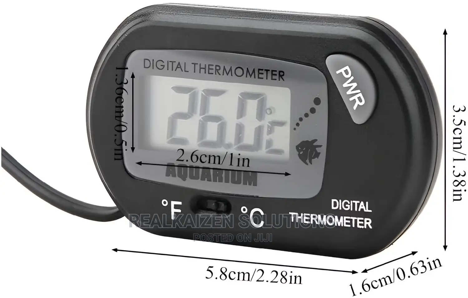 C°/F° Digital Thermometer for Aquarium |Swimming Pool |Bath
