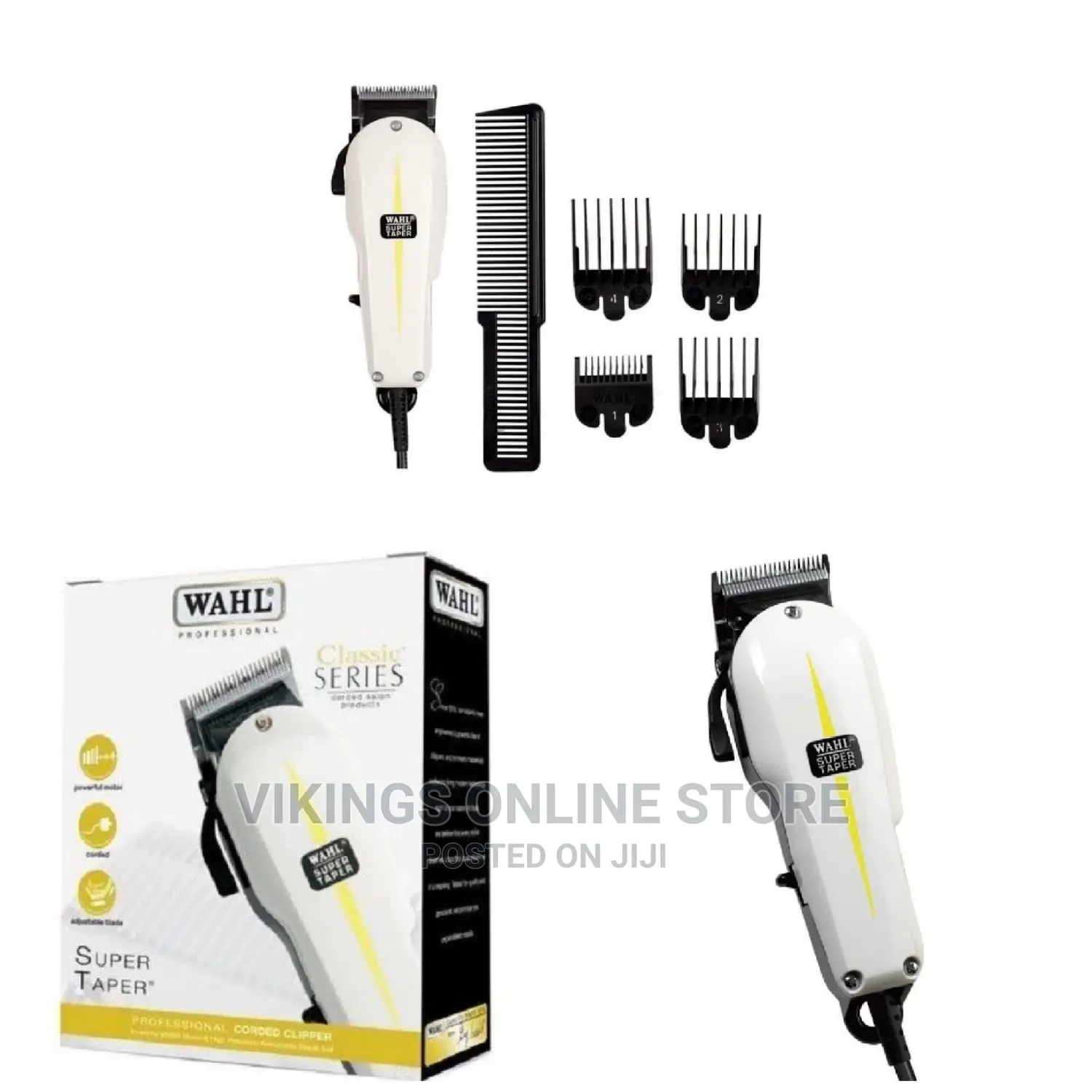 Original Saloon WAHL Super Taper Clipper – White