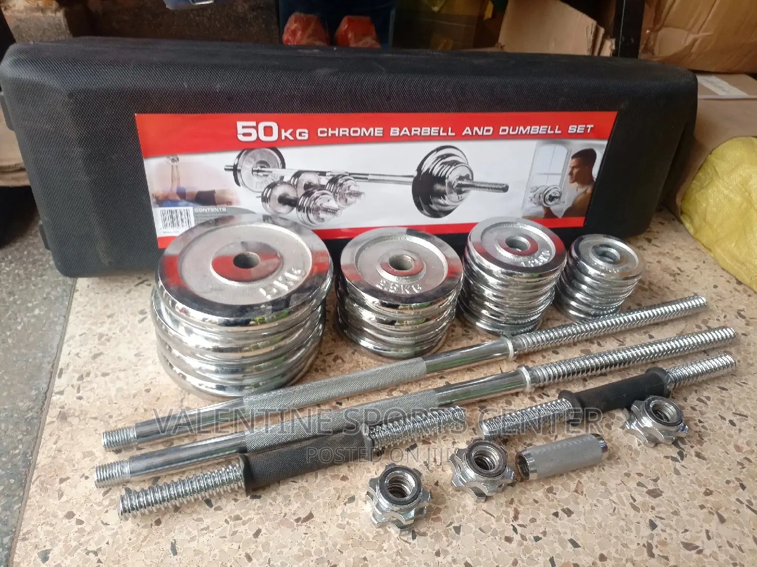 50kg Adjustable Dumbbells Full Set Original Materials Is