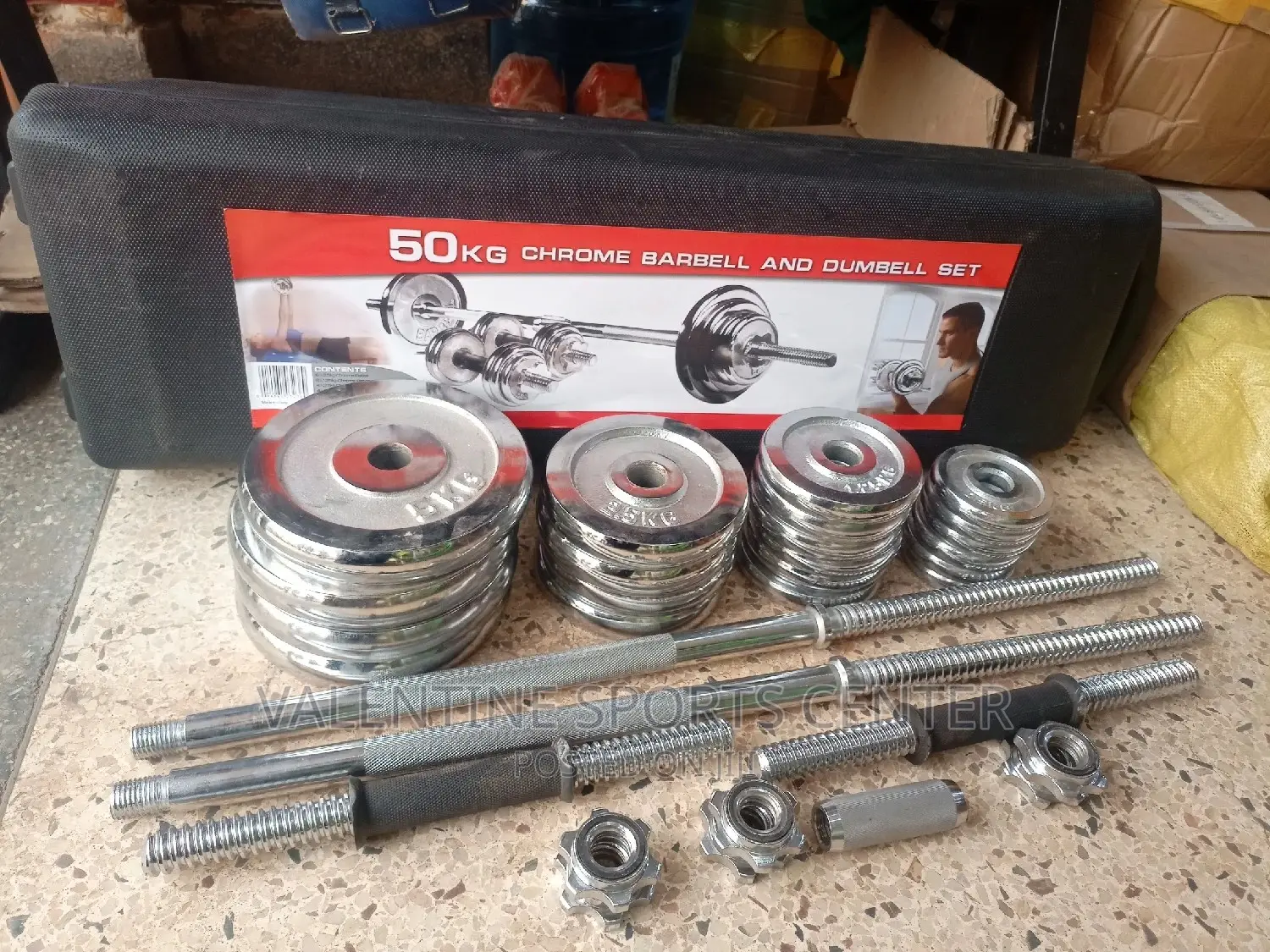 50kg Adjustable Dumbbells Full Set Original Materials Is