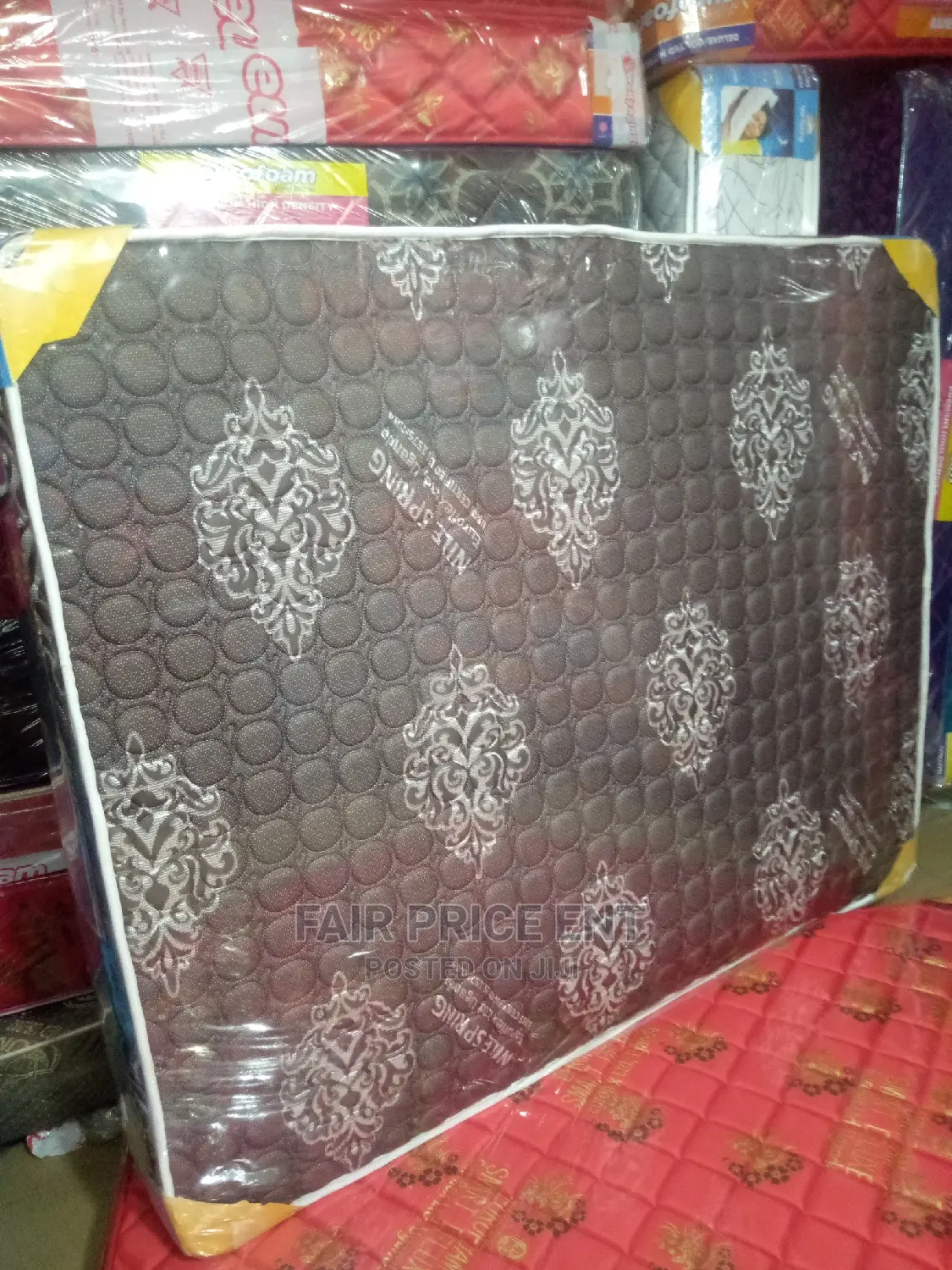 Spring Mattress 4x6x8inches.( Black)
