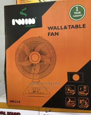 Rechargeable Wall and Table Fan