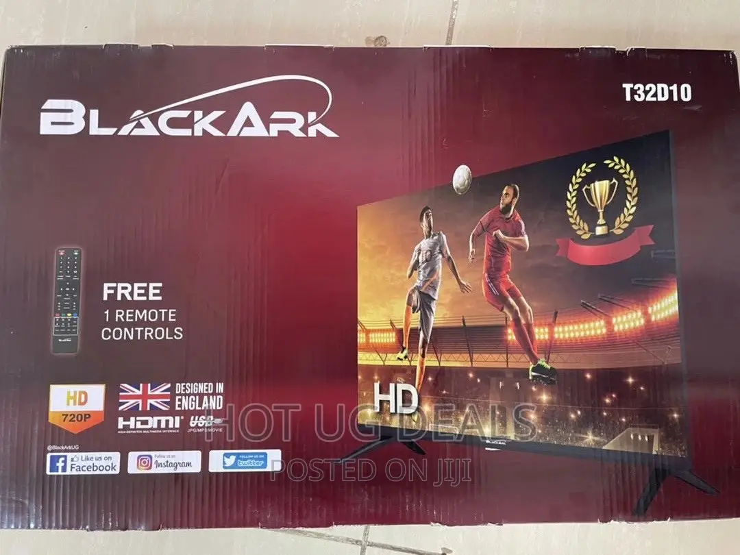 BLACKARK 32 Inch Frameless HD Digital LED TV - Grey