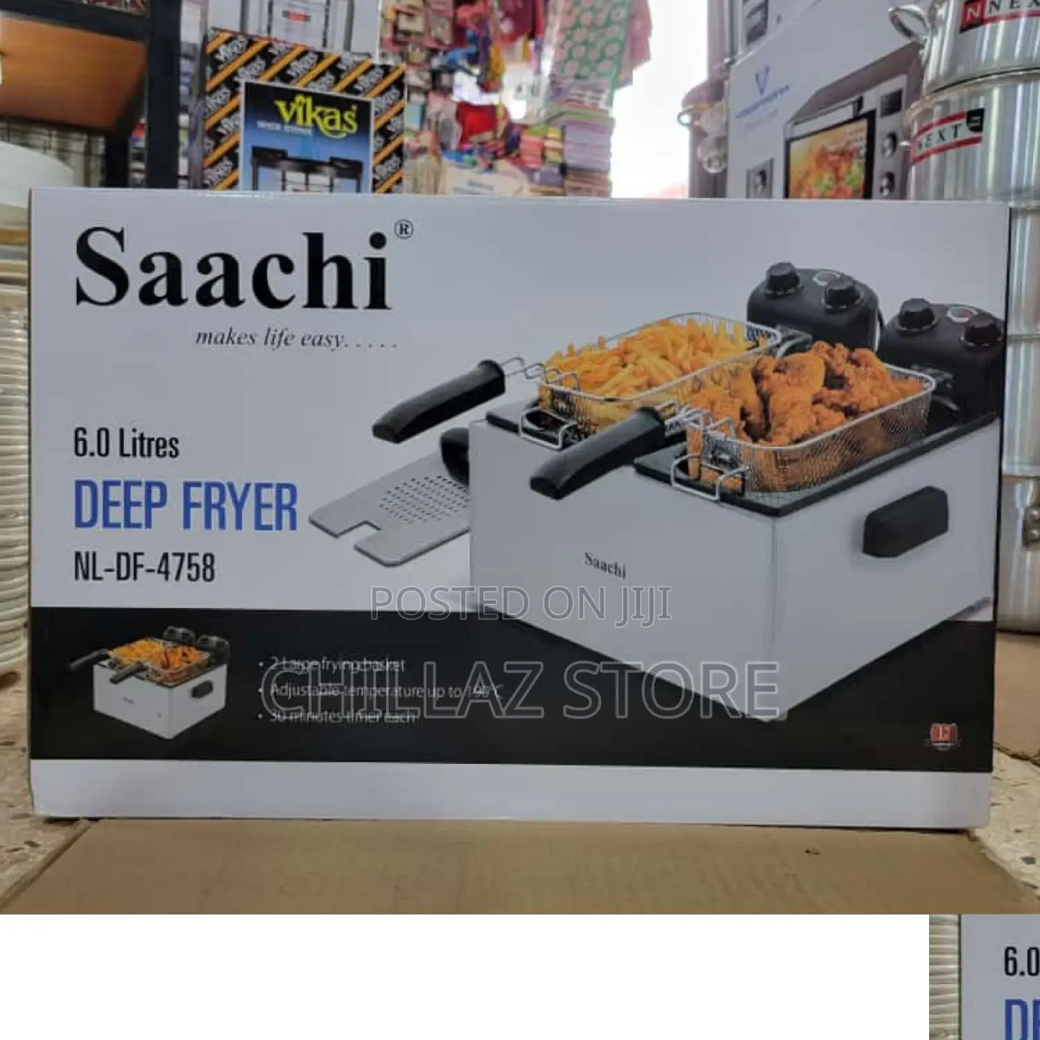 Original Saachi Double Deep Fryer.
