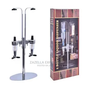 2 Bottle Bar Beverage Liquor Dispenser