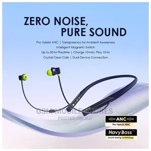 Oraimo Necklace Pro Havybass Hybrid ANC 50hr Playtime