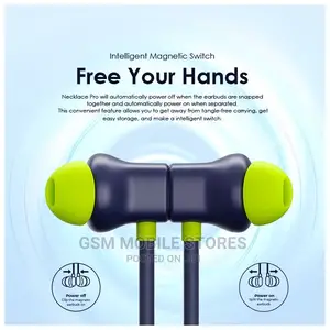 Oraimo Necklace Pro Havybass Hybrid ANC 50hr Playtime