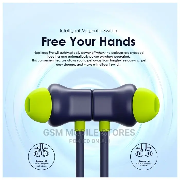 Oraimo Necklace Pro Havybass Hybrid ANC 50hr Playtime