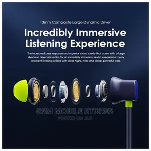 Oraimo Necklace Pro Havybass Hybrid ANC 50hr Playtime