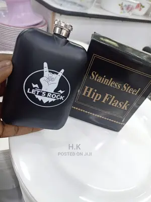 Black Hip Flask