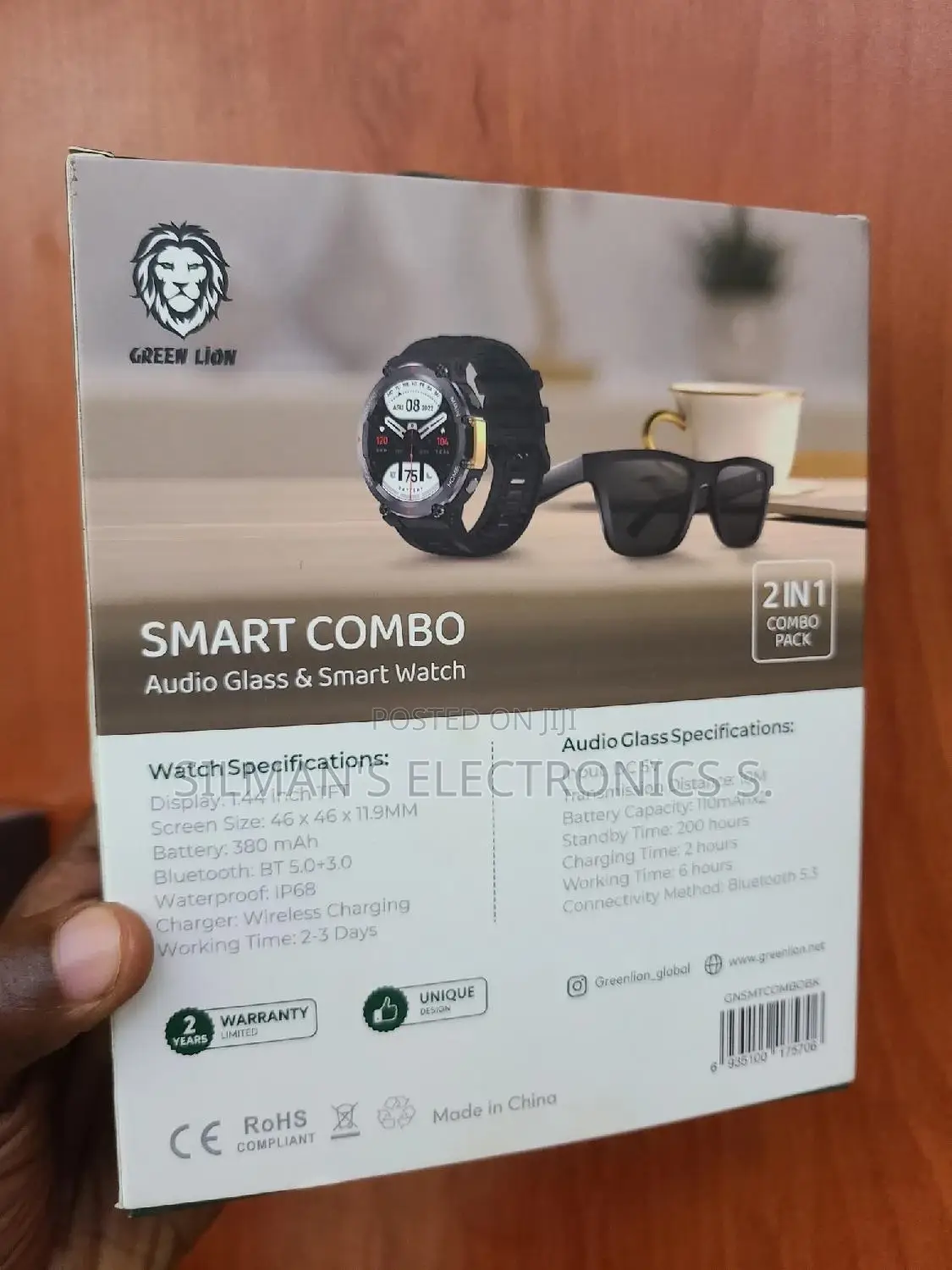 Green Lion Smart Combo Audio Glass and Watch