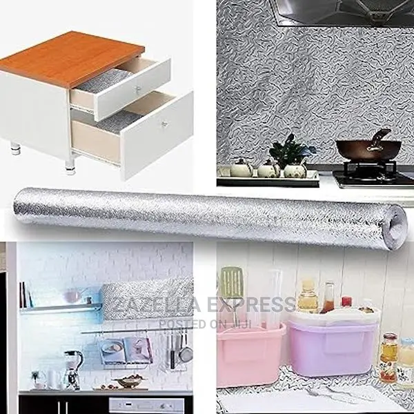 Aluminum Foil,Oil Proof Kitchen Stove Stickers (1pc)