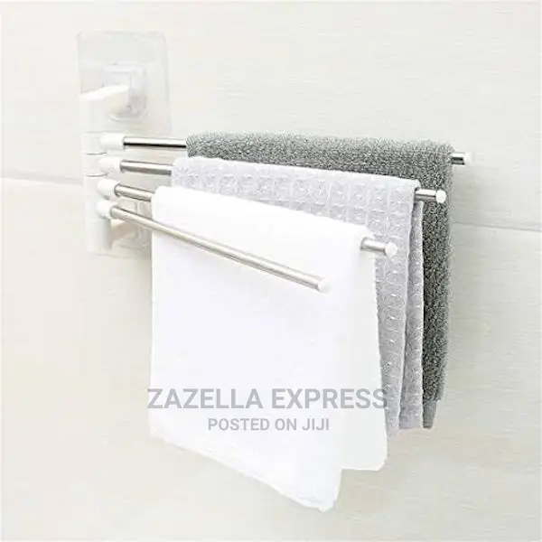 Stainless Steel 4 Bar Towel Rack for Bathroom Towel Holder