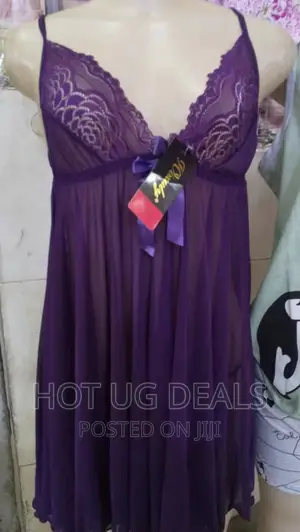 Ladies Night Dress With Floral Detail - Multidesign