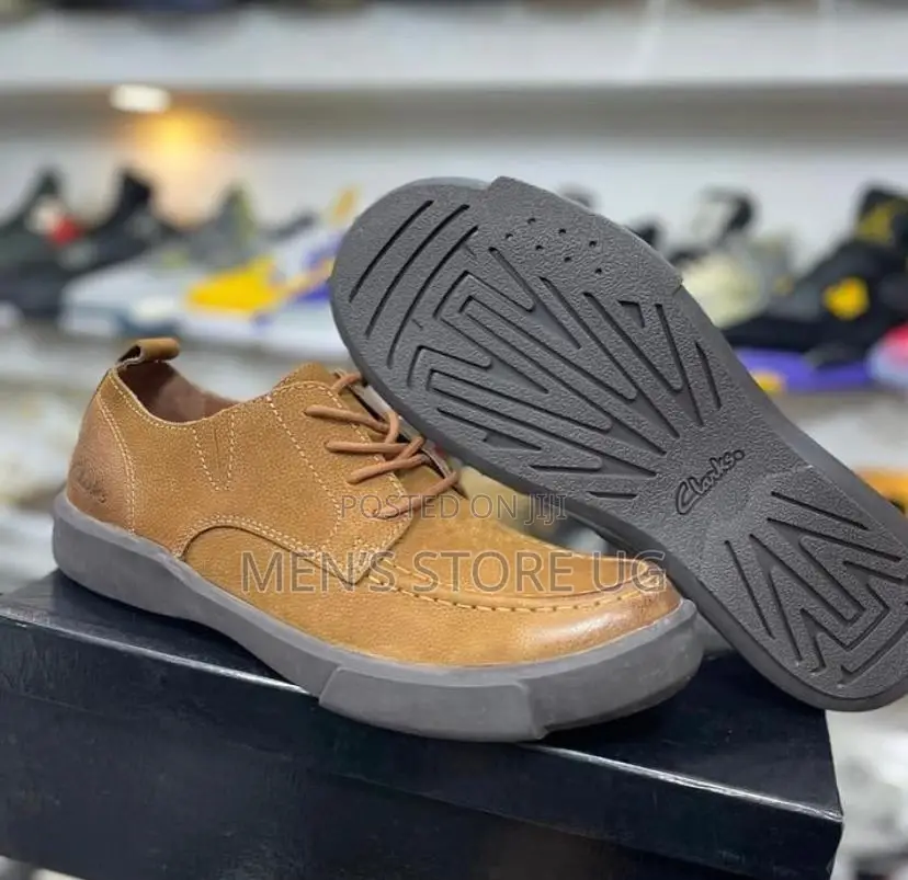 Men’S Clark’S Premium Leather Casual Ankle Boots