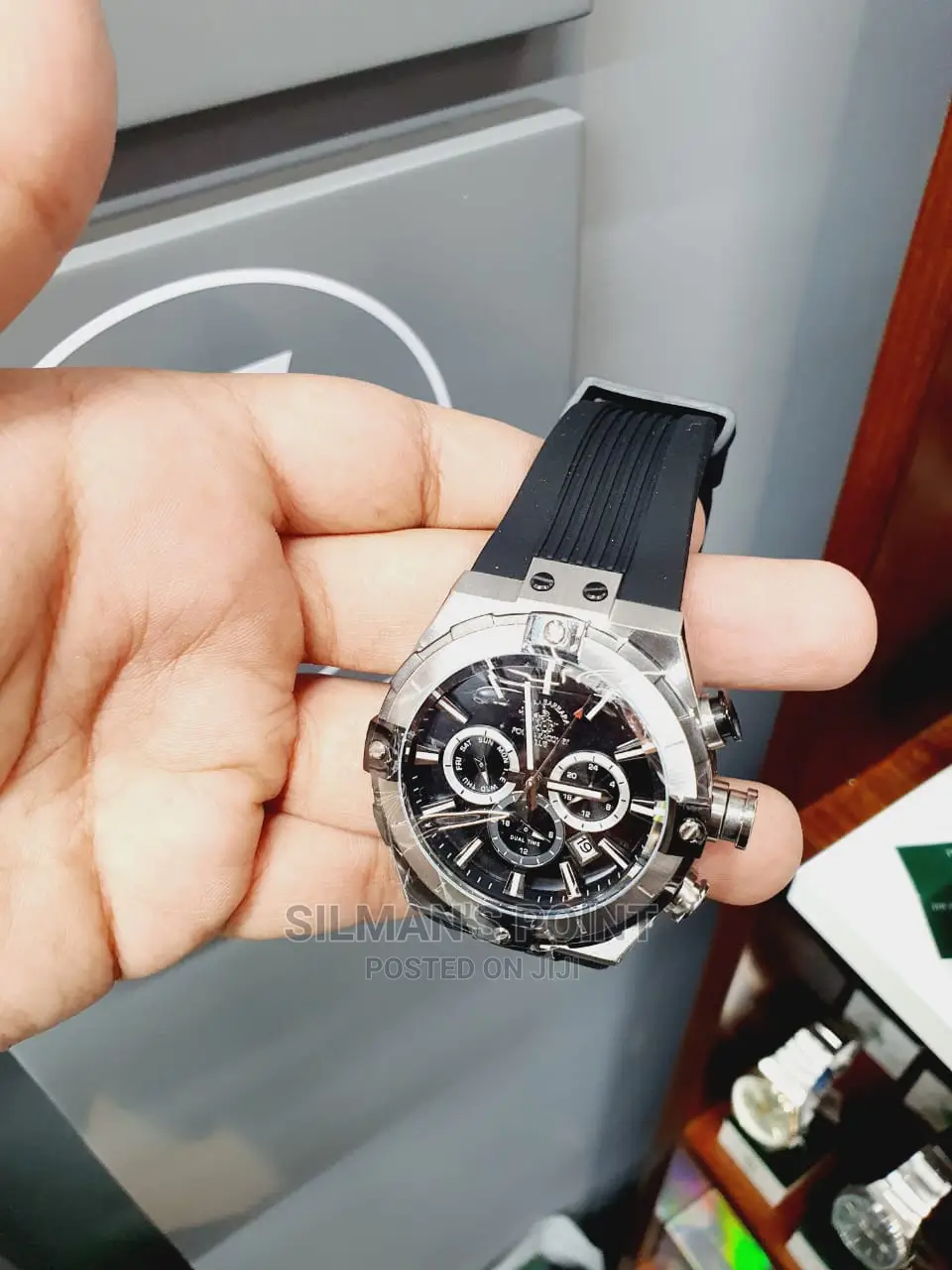 Santa Barbra Polo Watch Rubber Black