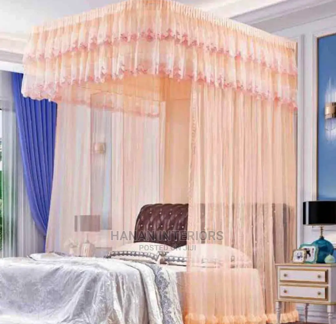 2 Stands Rail Mosquito Net