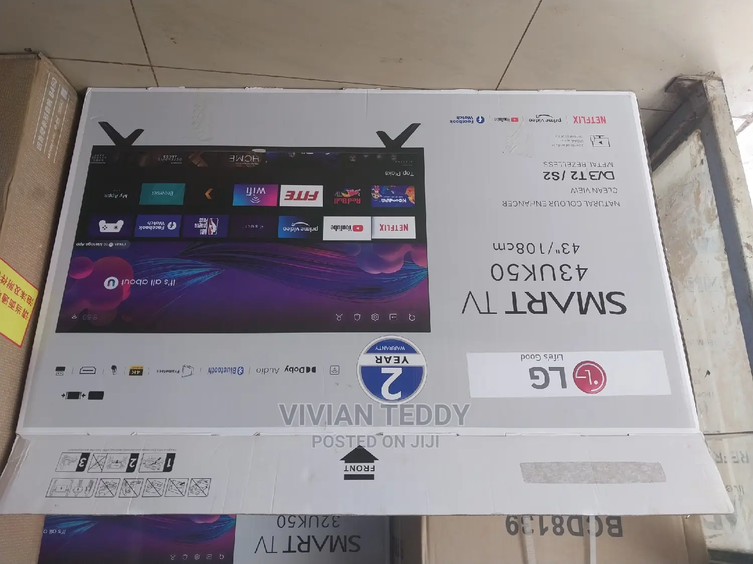 Brand New Boxed 43" Led Lg TV Smart