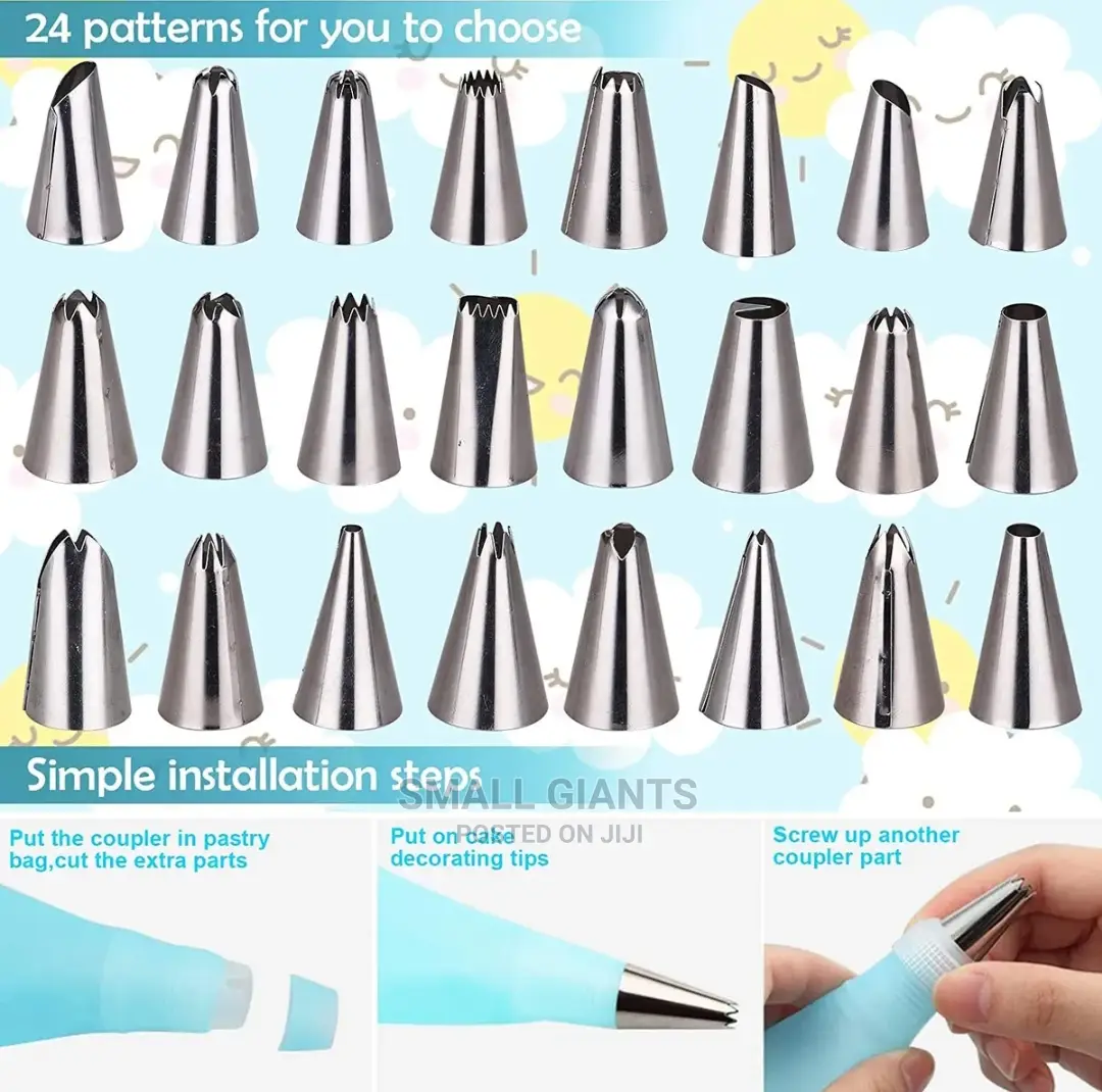 24pcs Cake Decorating Nozzles