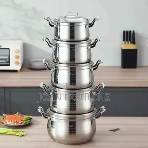 10pcs 22,24,26,28,30cm Stainless Steel Saucepans Cooking Pot