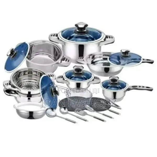 Zepter 25 Pieces Stainless Steel Saucepans-Silver
