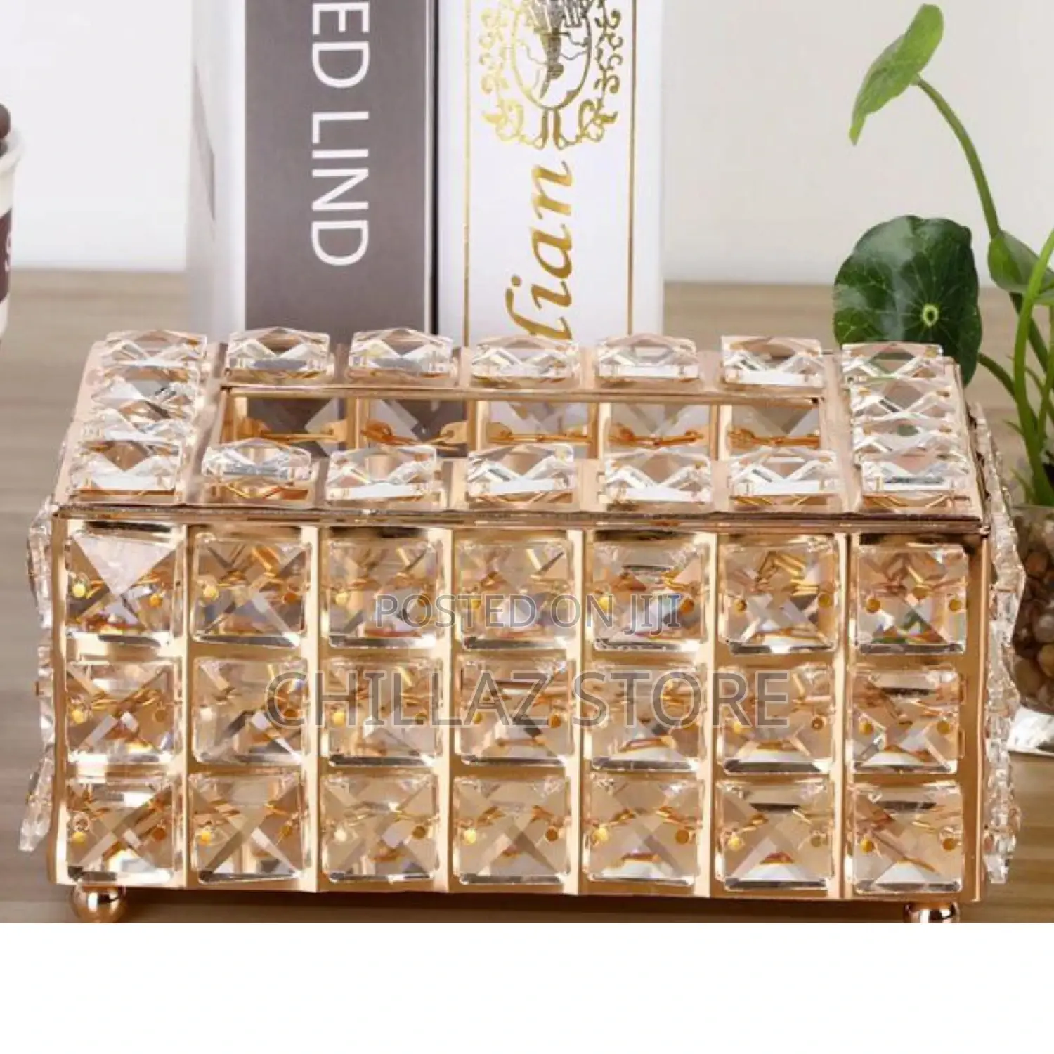Crystal Tissue Holder Box.
