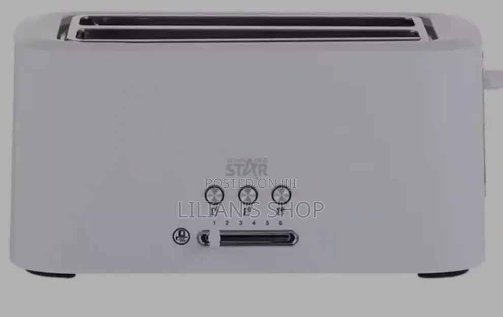 Winning Star 4 Slice Electric Bread Toaster -White