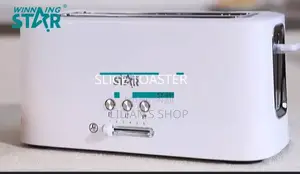 Winning Star 4 Slice Electric Bread Toaster -White