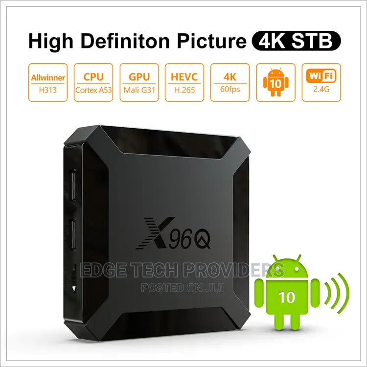 Tv Box Android 10 X96Q 2GB 16GB Smart TV Box Set Up Box