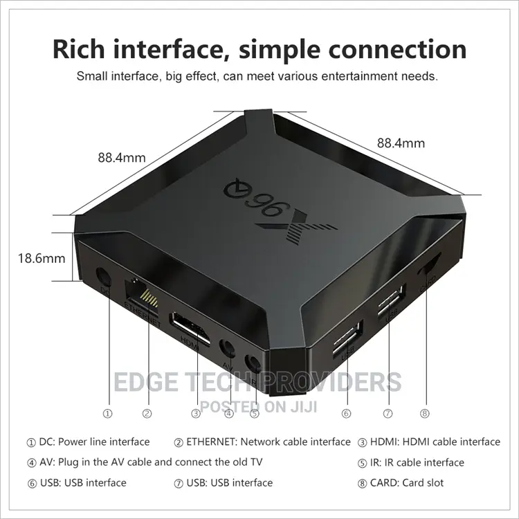 Tv Box Android 10 X96Q 2GB 16GB Smart TV Box Set Up Box