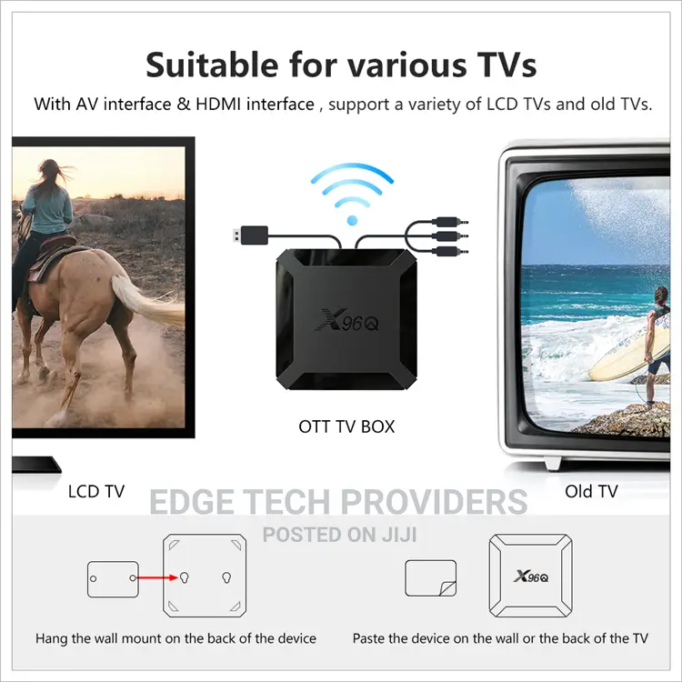 Tv Box Android 10 X96Q 2GB 16GB Smart TV Box Set Up Box