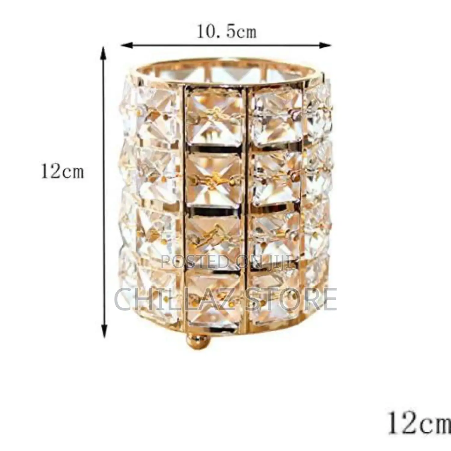 Round Crystal Makeup Brush Holder.