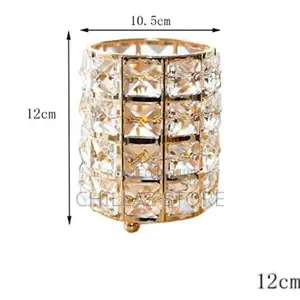 Round Crystal Makeup Brush Holder.