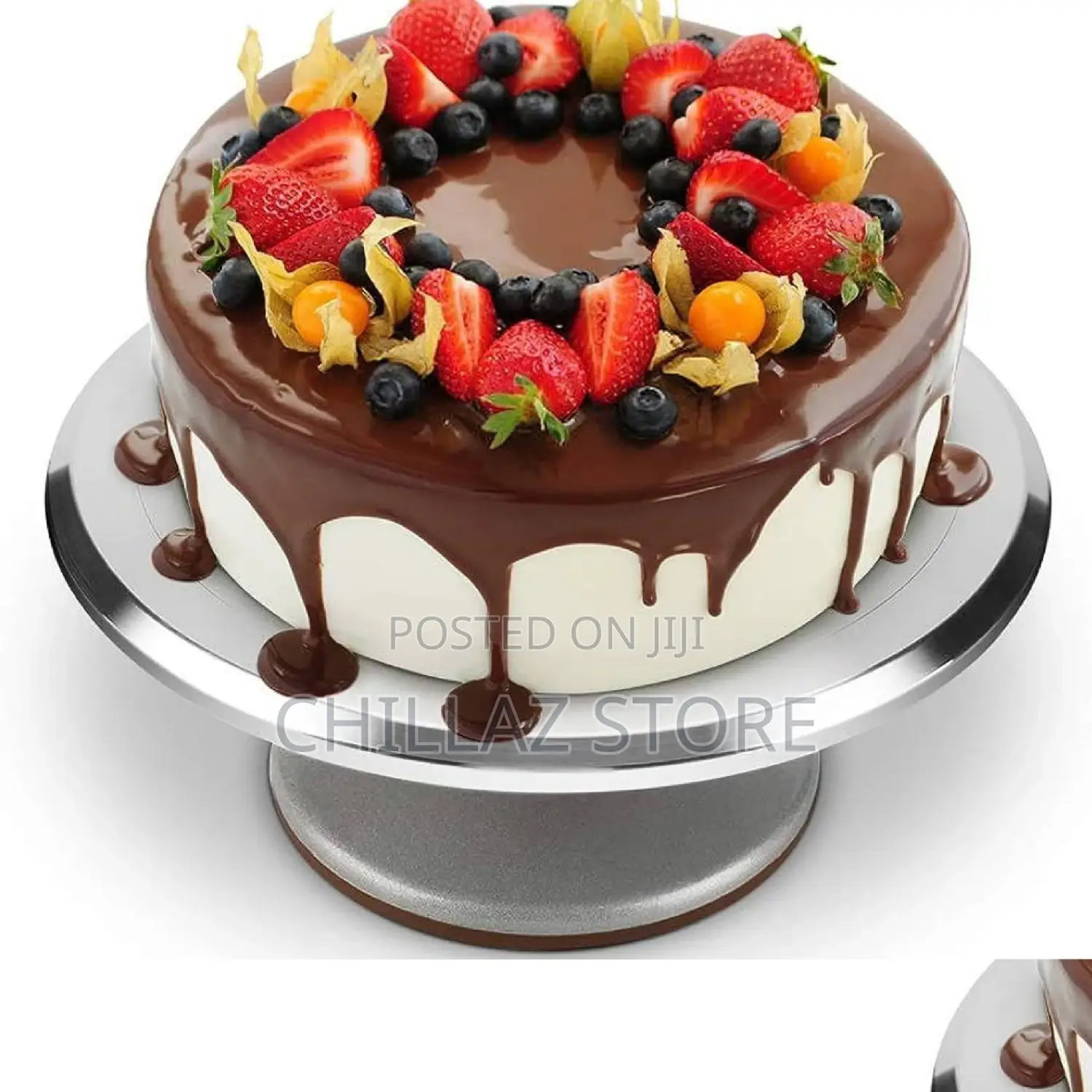 Stainless Steel Rotating Cake Turntable.