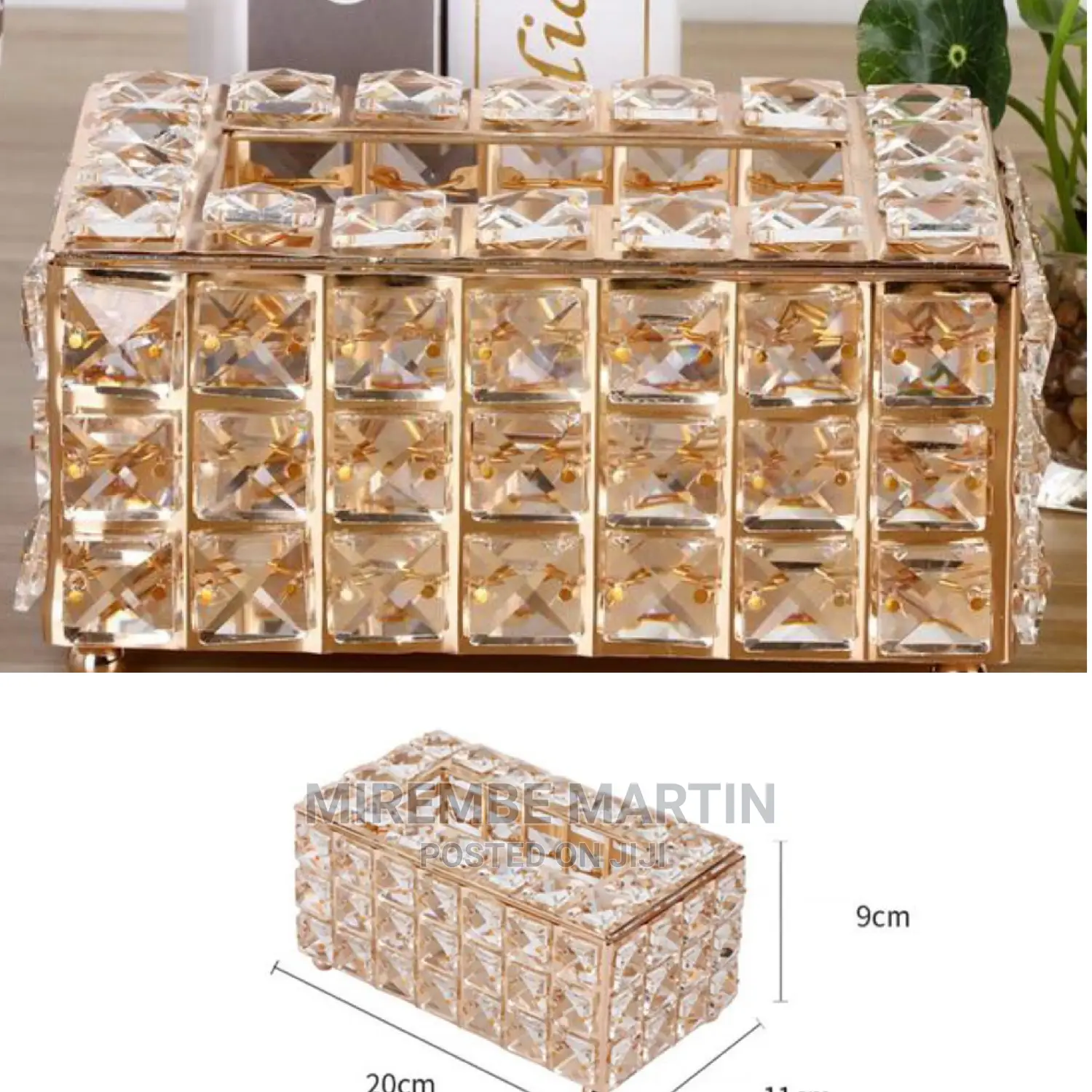 Glass Tissue Box