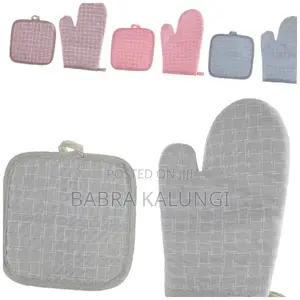 1 Pair Oven Mitts Kitchen Heat Resistant Oven Gloves