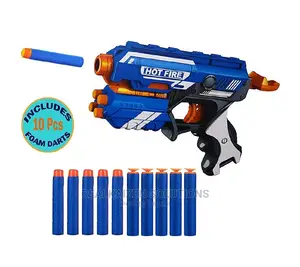 BLAZE STORM Manual 10 Soft Blaster Bullet Shooting Kid Gun