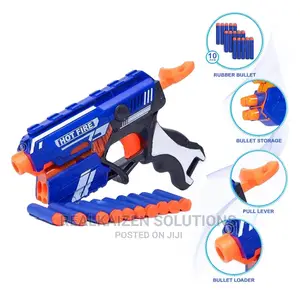 BLAZE STORM Manual 10 Soft Blaster Bullet Shooting Kid Gun