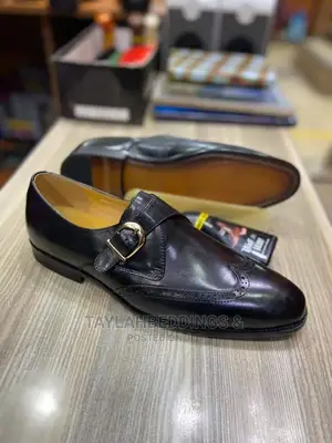 Single Monk Strap Custom Patina Men's Leather Shoes