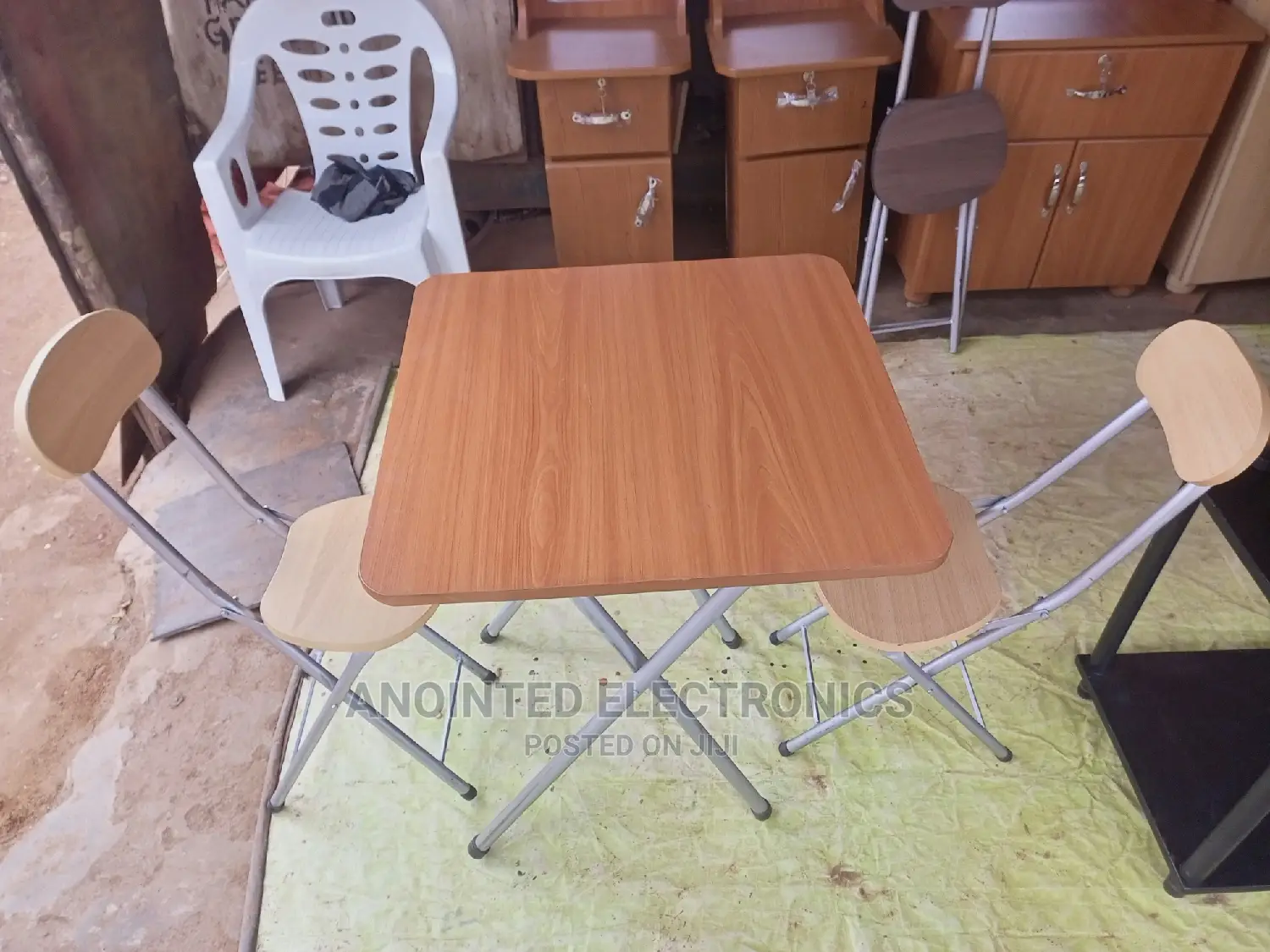 A Set of Reading Table and Chairs