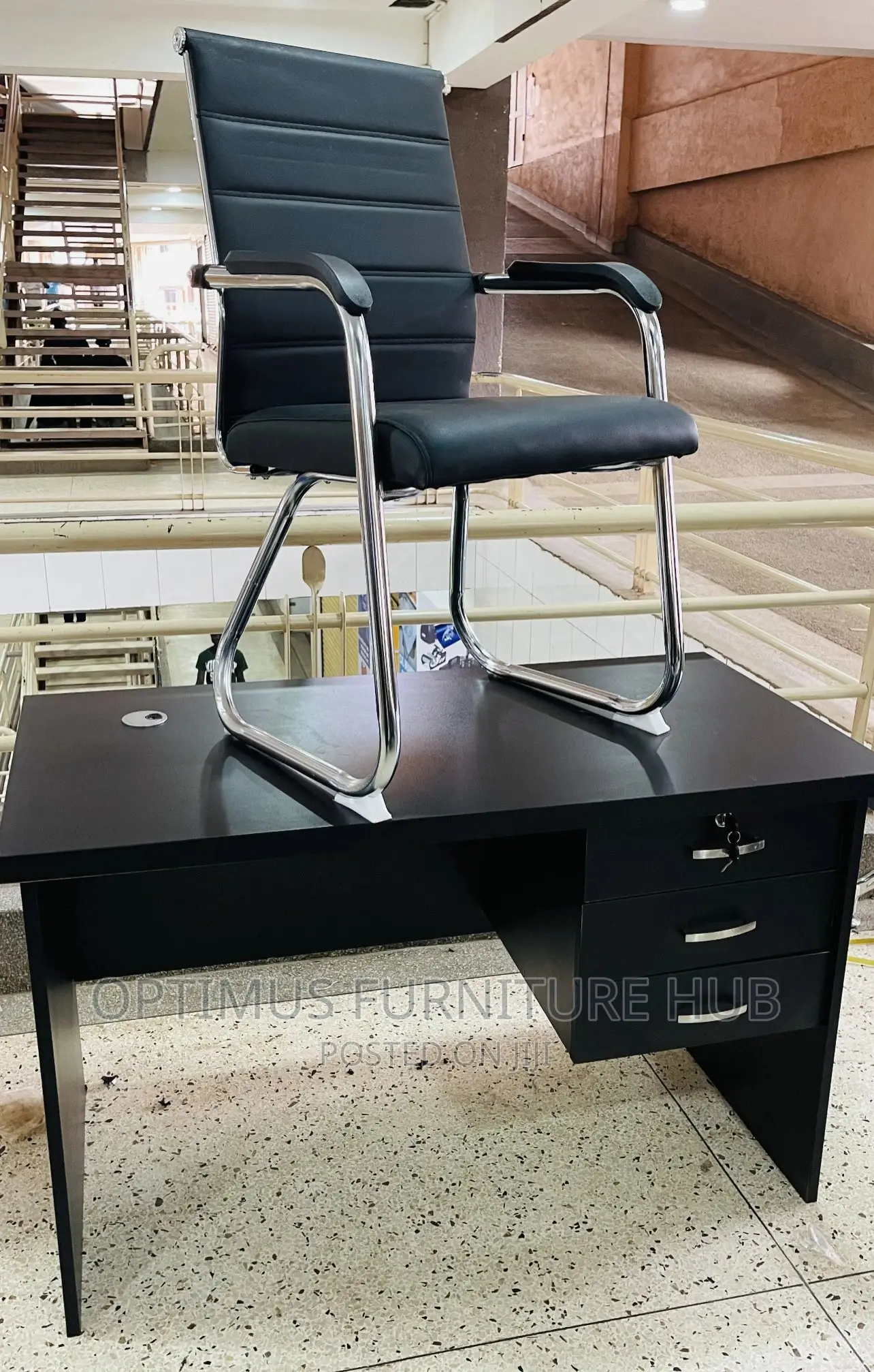 Office Desk and Visitor Chair