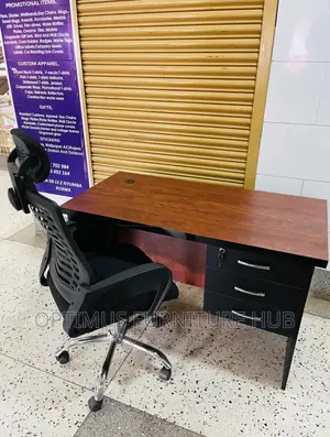 Desk (Brown) and Chair