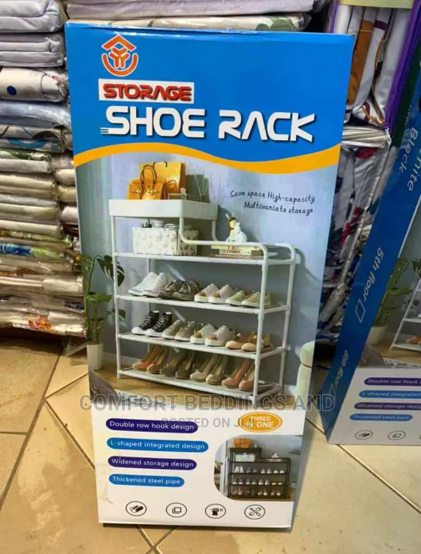 Simple Metallic Shoe Rack